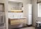 Mereo Mailo, koupelnová skříňka s umyvadlem z litého mramoru 81 cm, chrom madlo