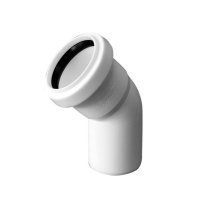 HT koleno DN 40, bílé