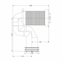 Klum Koleno odpadní pro VARIO WC