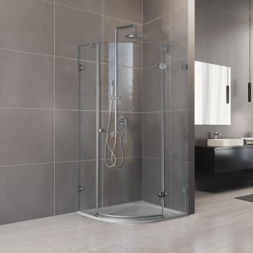 Mereo Sprchový kout, Fantasy, čtvrtkruh, 90 cm, R550, chrom ALU, sklo Čiré - zboží bylo vystaveno
