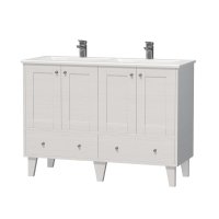 Provence koupelnová skříňka s umyvadlem 120 cm, bílá