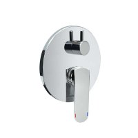 Mereo Sprchová podomítková baterie s trojcestným přepínačem, Mada, Mbox, kulatý kryt, chrom