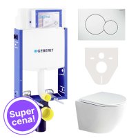 Geberit WC komplet pro zazdění s přislušenstvím