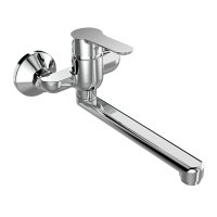 Mereo Dřezová nástěnná baterie, Zuna, s ramínkem plochým rovným 160 mm, chrom
