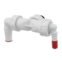 Alcaplast dvojité kolínko s klapkami, P156Z-G1