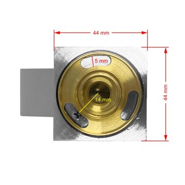 Mereo Držák sprchy polohovací hranatý, pochromovaná mosaz