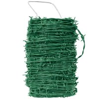 Drát ostnatý poplastovaný, ZN+PVC RAL6005, zelený