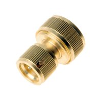 Rychlospojka + stop ventil, mosaz, 3/4"