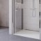 Mereo Novea zalamovací sprchový kout, obdélník, pravé dveře a pevný díl, chrom ALU, sklo Čiré