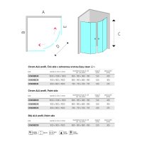 Mereo Sprchový kout, Lima, čtvrtkruh, 80x80x190 cm, R 550, chrom ALU, sklo čiré, vanička litý mramor