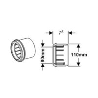Geberit redukce 90x110 mm, 367.928.16.1