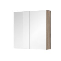 Mereo Aira, Ponte koupelnová galerka 80 cm, zrcadlová skříňka, dub Kronberg