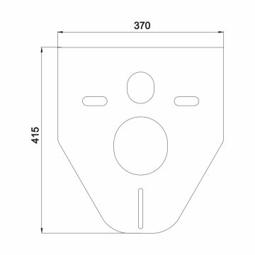 Mereo WC set - Rimless WC hranaté, modul pro sádrokarton, chrom hranaté tlačítko lesklé