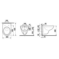 Jika Lyra Plus WC závěsné 53 cm, H8233800000001