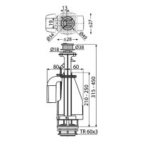 Alcaplast vypouštěcí ventil A08