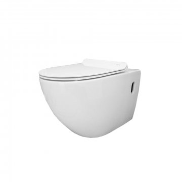 WC závěsné kapotované, RIMLESS, 570x360x360, keramické, vč. sedátka