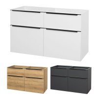 Mereo Mailo, koupelnová skříňka 121 cm, černé madlo