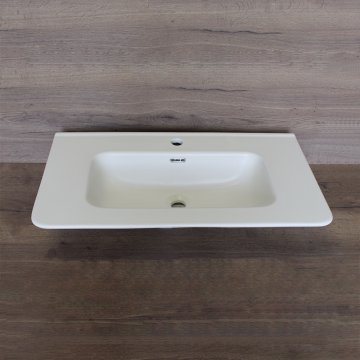 Mereo Nábytkové umyvadlo SLIM, 81x46,5x17 cm, keramické, bílé