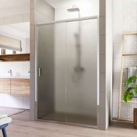 Mereo Sprchové dveře, LIMA, dvoudílné, zasunovací, chrom ALU, sklo Point