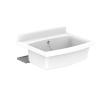 Maxi umyvadlo 700 x 500 x 244 mm, s příslušenstvím, bílé, plastové, vysoce odolné