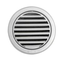 Mřížka větrací kruhová se síťovinou, nerez