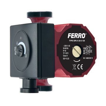 Ferro elektronické oběhové čerpadlo 25-60, 130 mm