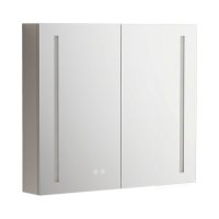 Mereo Koupelnová galerka 80 cm, zrcadlová skříňka, stříbrná