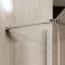 Mereo Sprchový set: Novea, obdélník, 120x90 cm, chrom ALU, sklo Čiré, vanička z litého mramoru, sifon