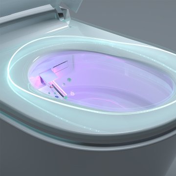 Mereo WC s integrovaným elektronickým bidetem, RIMLESS, 592x380x430 cm, keramické, vč. sedátka