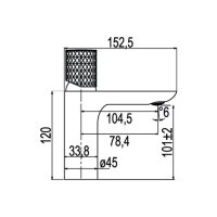 Mereo Umyvadlová stojánková baterie diamant, Viana, bez výpusti, chrom