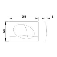 Mereo Nova ovládací tlačítko, bílá