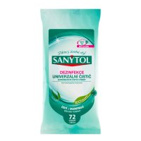 Sanytol čistící utěrky s vůní eukalyptu, 36 ks