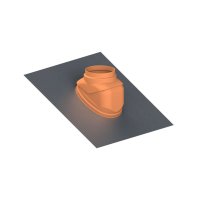 Cox průchodka šikmou střechou 25-45°, červená