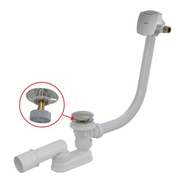 Alcaplast vanový sifon s napouštěním, click-clack, A508CKM-80