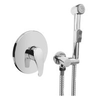 Mereo Podomítková baterie s bidetovou sprchou, Sonáta, Mbox, kulatý kryt, chrom