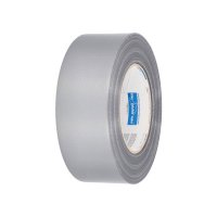 Páska textil - stříbrná, 48 mm x 50 m