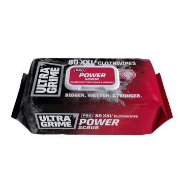 Ultragrime profi čistící ubrousky Power Scrub XXL, 80 ks