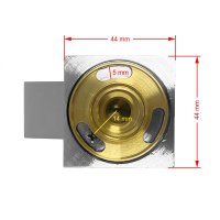 Mereo Držák sprchy polohovací hranatý, pochromovaná mosaz