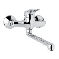 Mereo Dřezová nástěnná baterie, Sonáta  s ramínkem plochým rovným 300 mm, chrom