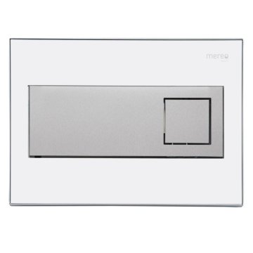 Mereo WC set - Rimless WC hranaté, modul pro sádrokarton, hranaté tlačítko bílá/chrom