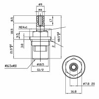 Mereo Kartuš pro baterie CBS a CBL, teplá voda