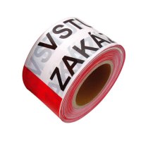 Páska výstražná vstup zakázán, 80mm x 250m