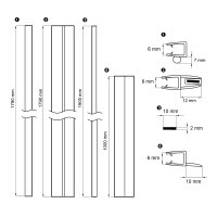 Mereo Sada těsnění pro pivotové sprchové kouty Lima CK809xxK
