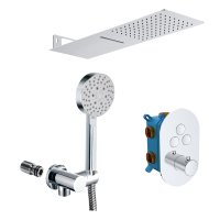 Mereo Sprchová sada s podomítkovou baterií - 3 cestná - oválný kryt