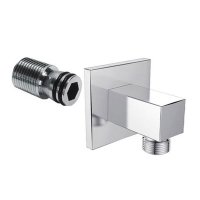 Mereo Stěnový vývod, hranatý, pochromovaná mosaz