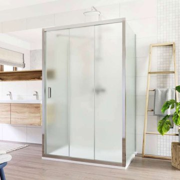 Mereo Sprchový kout, Lima, obdélník, čtverec, chrom ALU, sklo Point