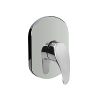 Mereo Sprchová podomítková baterie bez přepínače, Sonáta, Mbox, oválný kryt, chrom