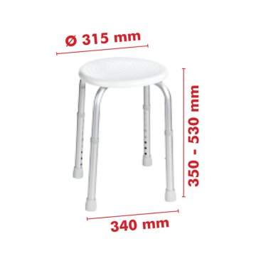 Koupelnové sedátko, bílé, A00603101