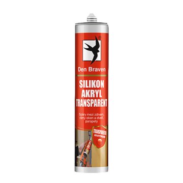 Den Braven silikon akrylový tmel, bílý