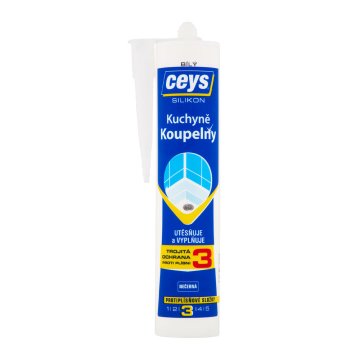 Ceys silikon koupelny a kuchyně, 280 ml - Barva: Bílá